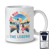 Personalized Vintage The Man Myth Legend, Proud Father's Day Custom Name Dad Daughter, Family T-Shirt