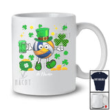Personalized Volleyball Drinking Beer; Lovely St. Patrick's Day Shamrock; Custom Name Player T-Shirt