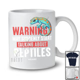 Personalized Warning Talking About Reptiles; Humorous Custom Name Gecko Owner; Family T-Shirt