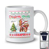 Personalized Watch Christmas Movies With My Cockapoo; Joyful Santa Riding Puppy; X-mas Tree T-Shirt