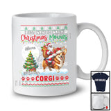 Personalized Watch Christmas Movies With My Corgi; Joyful Santa Riding Puppy; X-mas Tree T-Shirt