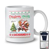Personalized Watch Christmas Movies With My Dachshund; Joyful Santa Riding Puppy; X-mas Tree T-Shirt