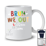 Personalized We Out 4th Grade; Lovely Last Day Of School Plaid Custom Name Students Teacher T-Shirt