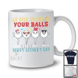 Personalized We Used To Live In Your Balls, Sarcastic Father's Day Naughty Sperm, Custom Name Family T-Shirt