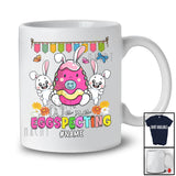 Personalized We're Eggspecting; Adorable Easter Pregnancy Custom Name Bunny Egg; Expecting T-Shirt