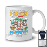 Personalized What Do You Call A Person Happy On Mondays; Joyful Retirement Custom Name Cat T-Shirt