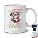 Personalized What Fun It Is To Play; Wonderful Christmas Sweater Custom Name Playing Tuba T-Shirt