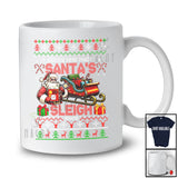 Personalized Who Made Santa's Sleigh; Lovely Christmas Custom Name Welders; Plaid Sweater T-Shirt