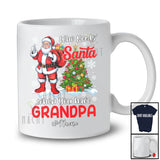 Personalized Who Needs Santa When You Have Grandpa; Joyful Christmas Tree Custom Name Family T-Shirt