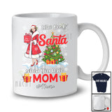 Personalized Who Needs Santa When You Have Mom; Joyful Christmas Tree Custom Name Family T-Shirt
