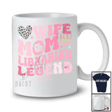 Personalized Wife Mom Librarian Legend; Floral Mother's Day Leopard Custom Name Family T-Shirt