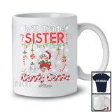 Personalized Will Trade Sister For Candy Canes; Merry Christmas Lights Custom Name Family T-Shirt