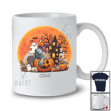 Personalized Witch Manatee Inside Pumpkin; Creepy Halloween Custom Name Sea Animal Moon T-Shirt