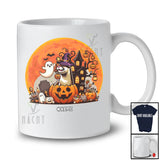 Personalized Witch Otter Inside Pumpkin; Creepy Halloween Custom Name Sea Animal Moon T-Shirt