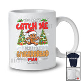Personalized You Can't Catch Me; Humorous Christmas Tree Santa Gingerbread Running; Baking T-Shirt