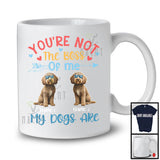 Personalized You're Not The Boss My Dogs Are, Lovely Father's Day Custom Name Sproodle T-Shirt