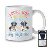 Personalized You're Not The Boss My Dogs Are, Lovely Father's Day Custom Name St. Bernard T-Shirt