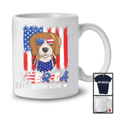 Personalized 'Merica, Proud 4th Of July Custom Name Beagle Owner, USA Flag Patriotic T-Shirt