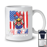 Personalized 'Merica, Proud 4th Of July Custom Name Chicken Owner, USA Flag Patriotic T-Shirt
