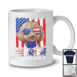Personalized 'Merica, Proud 4th Of July Custom Name Cockapoo Owner, USA Flag Patriotic T-Shirt