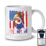 Personalized 'Merica, Proud 4th Of July Custom Name Cockatiel Owner, USA Flag Patriotic T-Shirt