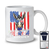 Personalized 'Merica, Proud 4th Of July Custom Name Donkey Owner, USA Flag Patriotic T-Shirt