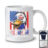 Personalized 'Merica, Proud 4th Of July Custom Name Duck Owner, USA Flag Patriotic T-Shirt