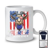 IdDS'kC/s1Personalized 'Merica, Proud 4th Of July Custom Name Goat Owner, USA Flag Patriotic T-Shirt