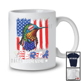 Personalized 'Merica, Proud 4th Of July Custom Name Hummingbird Owner, USA Flag Patriotic T-Shirt