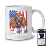 Personalized 'Merica, Proud 4th Of July Custom Name Irish Setter Owner, USA Flag Patriotic T-Shirt