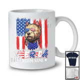 Personalized 'Merica, Proud 4th Of July Custom Name Norwich Terrier Owner, USA Flag Patriotic T-Shirt