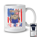 Personalized 'Merica, Proud 4th Of July Custom Name Pit Bull Owner, USA Flag Patriotic T-Shirt