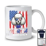 Personalized 'Merica, Proud 4th Of July Custom Name Poodle Owner, USA Flag Patriotic T-Shirt