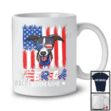 Personalized 'Merica, Proud 4th Of July Custom Name Whippet Owner, USA Flag Patriotic T-Shirt