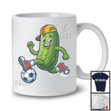 Pickle Playing Soccer, Adorable Pickle Soccer Player Team, Matching Sport Lover T-Shirt
