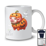 Pig Pumpkin Cosplay; Amazing Halloween Costume Pig Farm Animal; Farmer Group T-Shirt