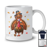 Pilgrim Dachshund Riding Turkey; Awesome Thanksgiving Autumn Leaves Turkey; Family T-Shirt