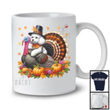 Pilgrim Poodle Riding Turkey; Lovely Thanksgiving Fall Leaves Pumpkin Turkey Lover; Family Group T-Shirt