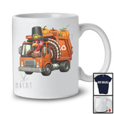 Pilgrim Turkey Driving Garbage Truck, Wonderful Thanksgiving Pumpkins Driver Team, Family Group T-Shirt