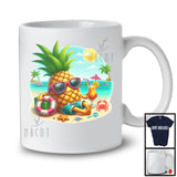 Pineapple Sunglasses, Lovely Christmas In July Summer Vacation Fruits Sea Bathing, Travel Trip T-Shirt
