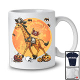 Pirate Giraffe With Sword, Humorous Halloween Costume Giraffe Pirate Cosplay, Family Group T-Shirt