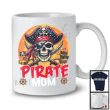 Pirate Mom, Amazing Halloween Costume Pirate Skull Lover, Moon Matching Family Group T-Shirt