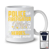 Police And Firefighter Mom, Awesome Mother's Day Heroes, Mommy Matching Family Group T-Shirt