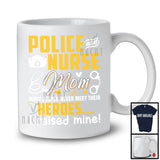 Police And Nurse Mom, Awesome Mother's Day Heroes, Mommy Matching Family Group T-Shirt