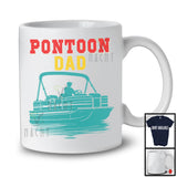 Pontoon Dad, Humorous Vintage Father's Day Pontoon Lover, Matching Dad Family T-Shirt
