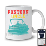 Pontoon Uncle, Humorous Vintage Father's Day Pontoon Lover, Matching Uncle Family T-Shirt