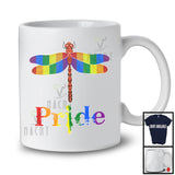 Pride, Colorful LGBTQ Pride Lovely Dragonfly LGBT Gay Rainbow Flag, Matching Dragonfly Lover T-Shirt