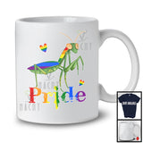 Pride, Colorful LGBTQ Pride Lovely Mantis LGBT Gay Rainbow Flag, Matching Mantis Lover T-Shirt