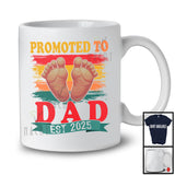 Promoted To Dad EST 2025, Amazing Father's Day Pregnancy Announcement, Vintage Family T-Shirt