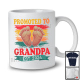 Promoted To Grandpa EST 2024, Amazing Father's Day Pregnancy Announcement, Vintage Family T-Shirt